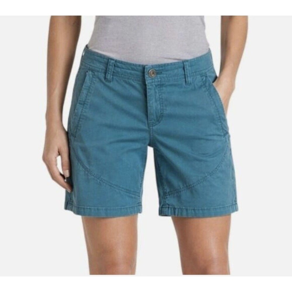 KUHL Spire Women's Hiking Short Size 10 Teal Blue Outdoors Crunchy Granola Walk